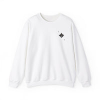 Men's Ace King White Sweatshirt