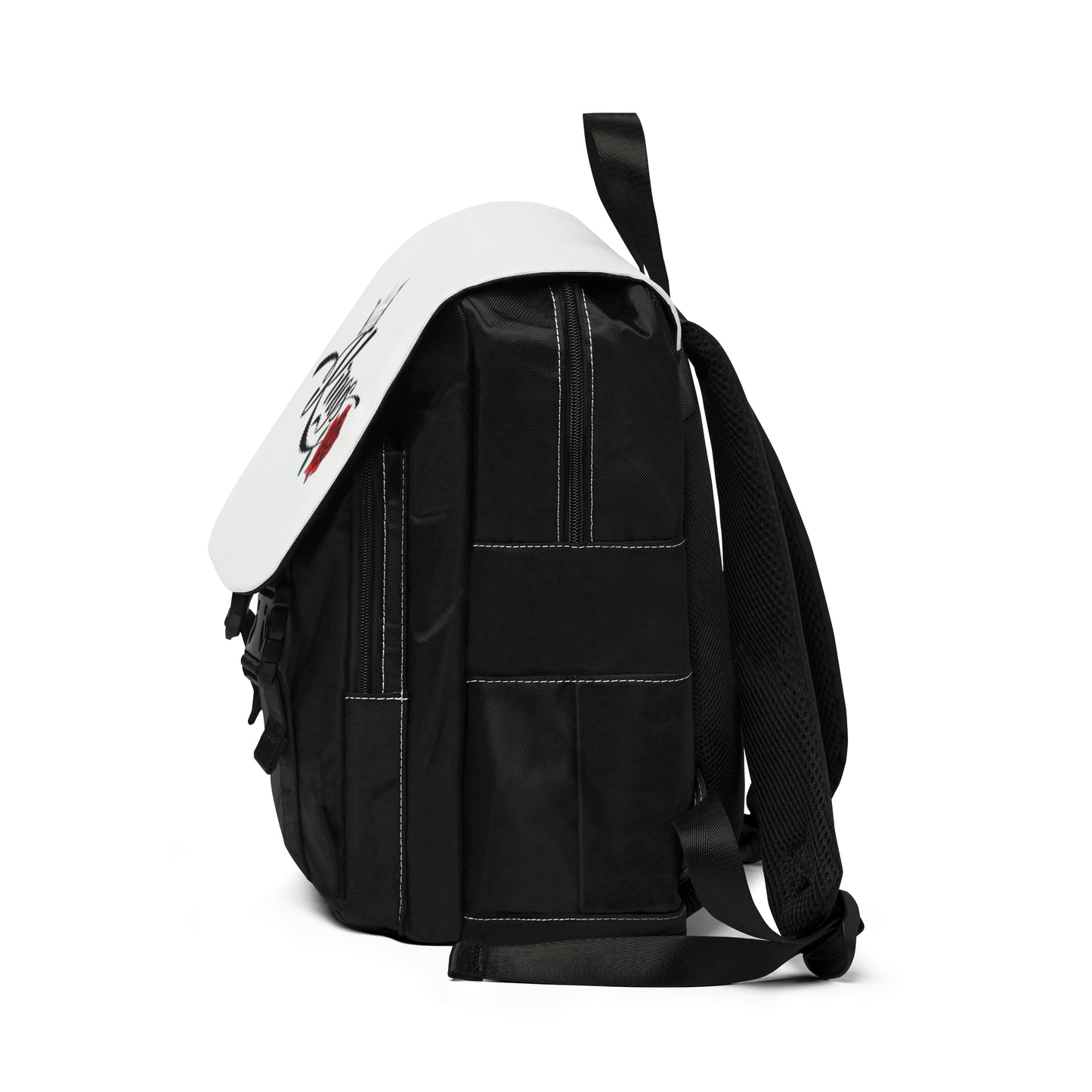 Men's King White Casual Shoulder Backpack