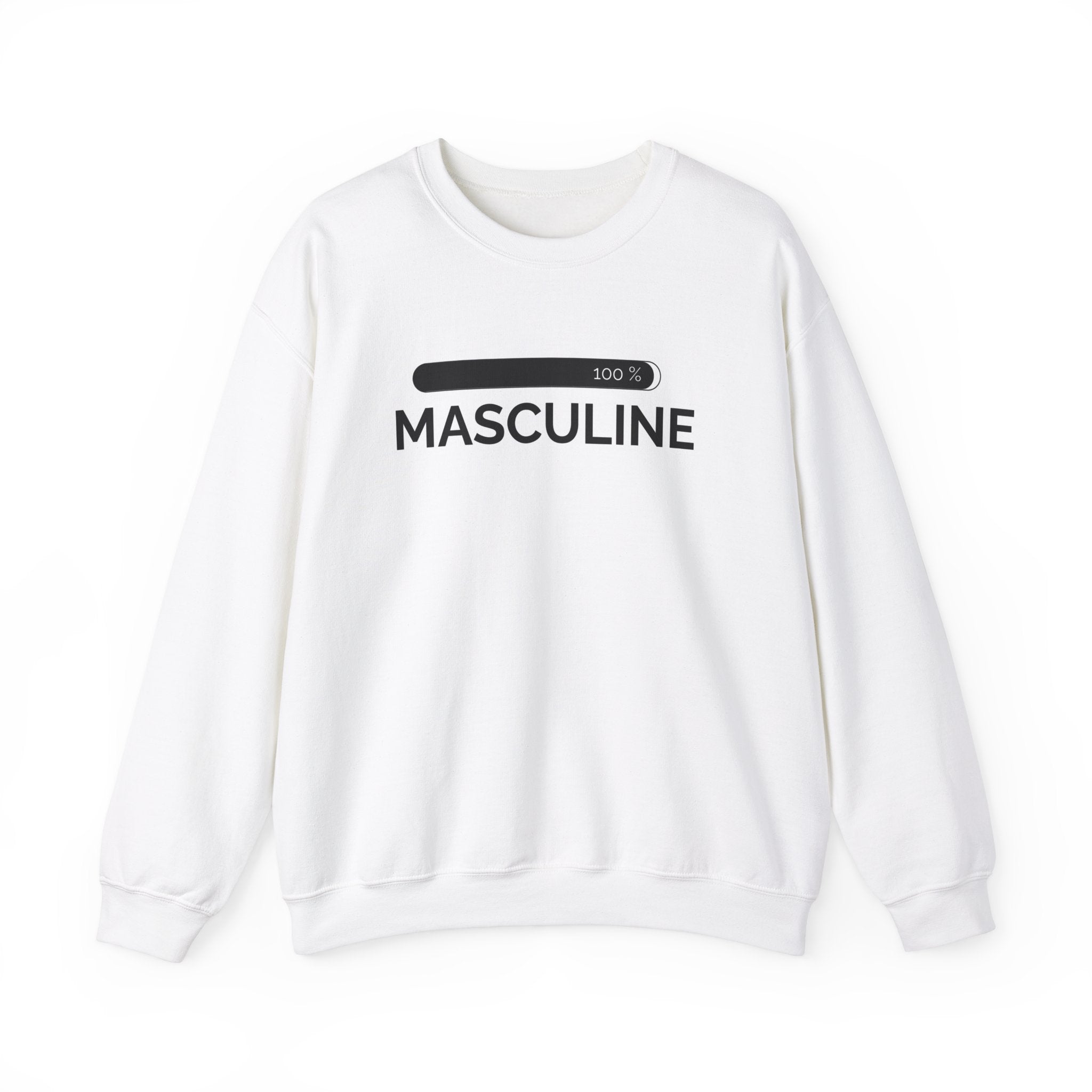 Men's Masculine White Sweatshirt