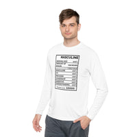 Premium Men's Masculine White Long Sleeve T-Shirt