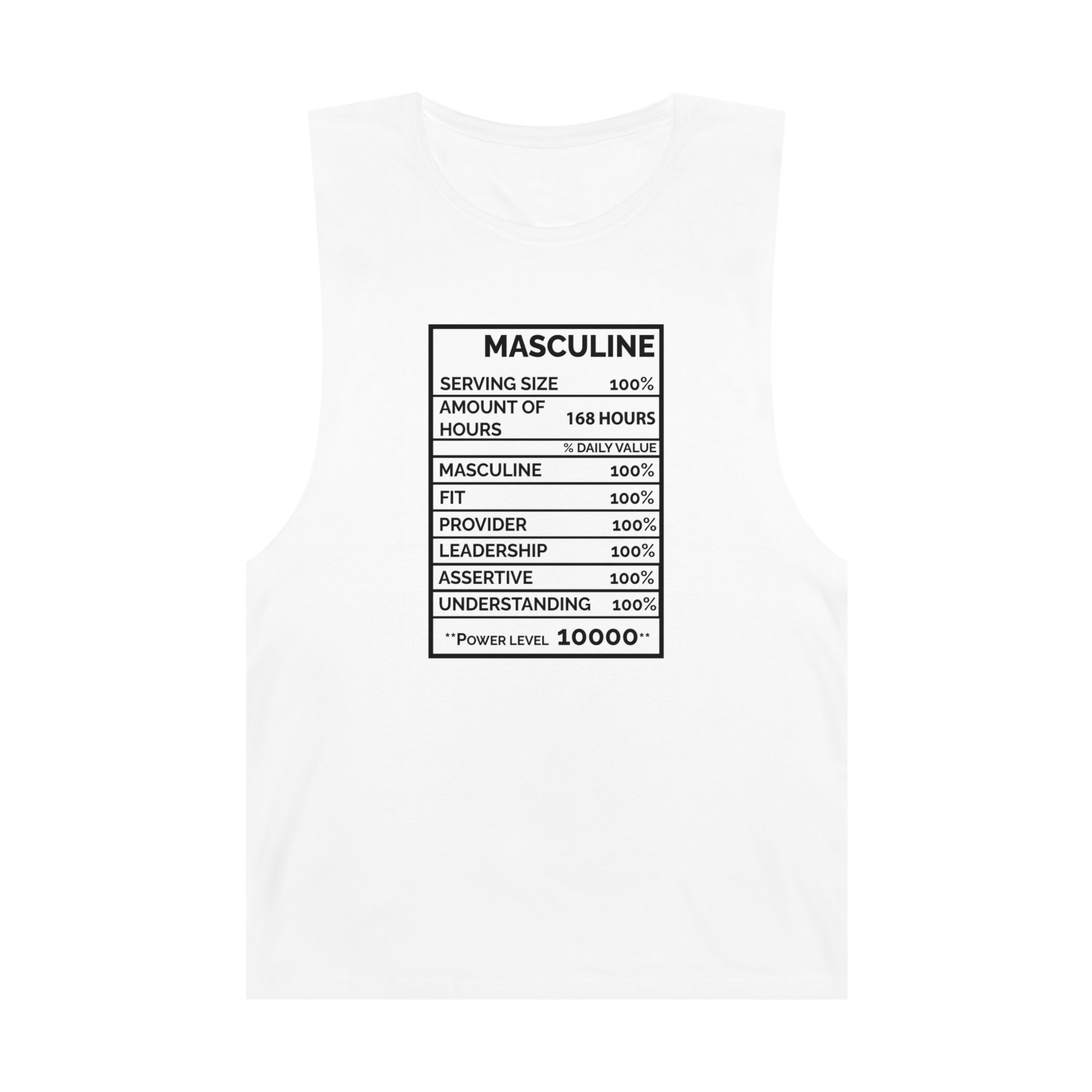 Premium Men's Masculine White Tank