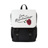 Love & Relationships White Casual Shoulder Backpack