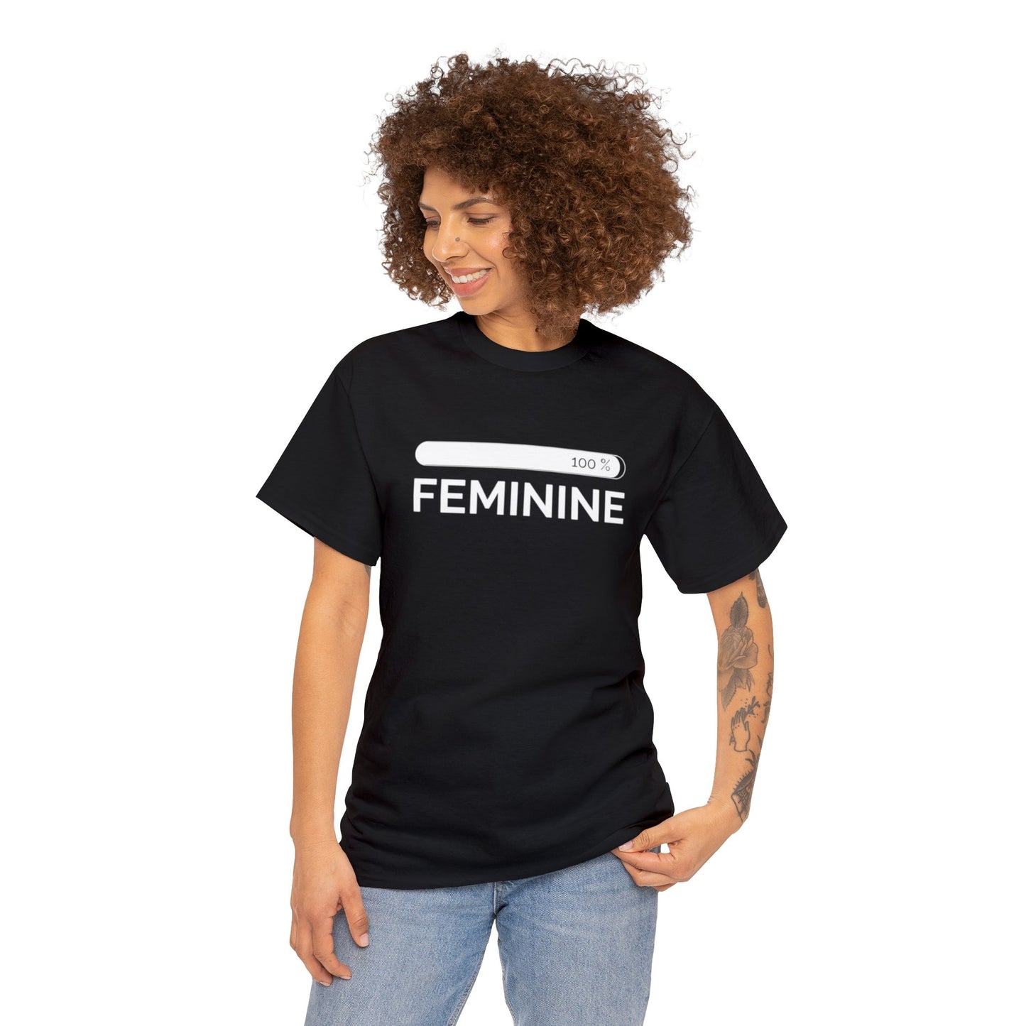 Women’s Feminine Black Tee