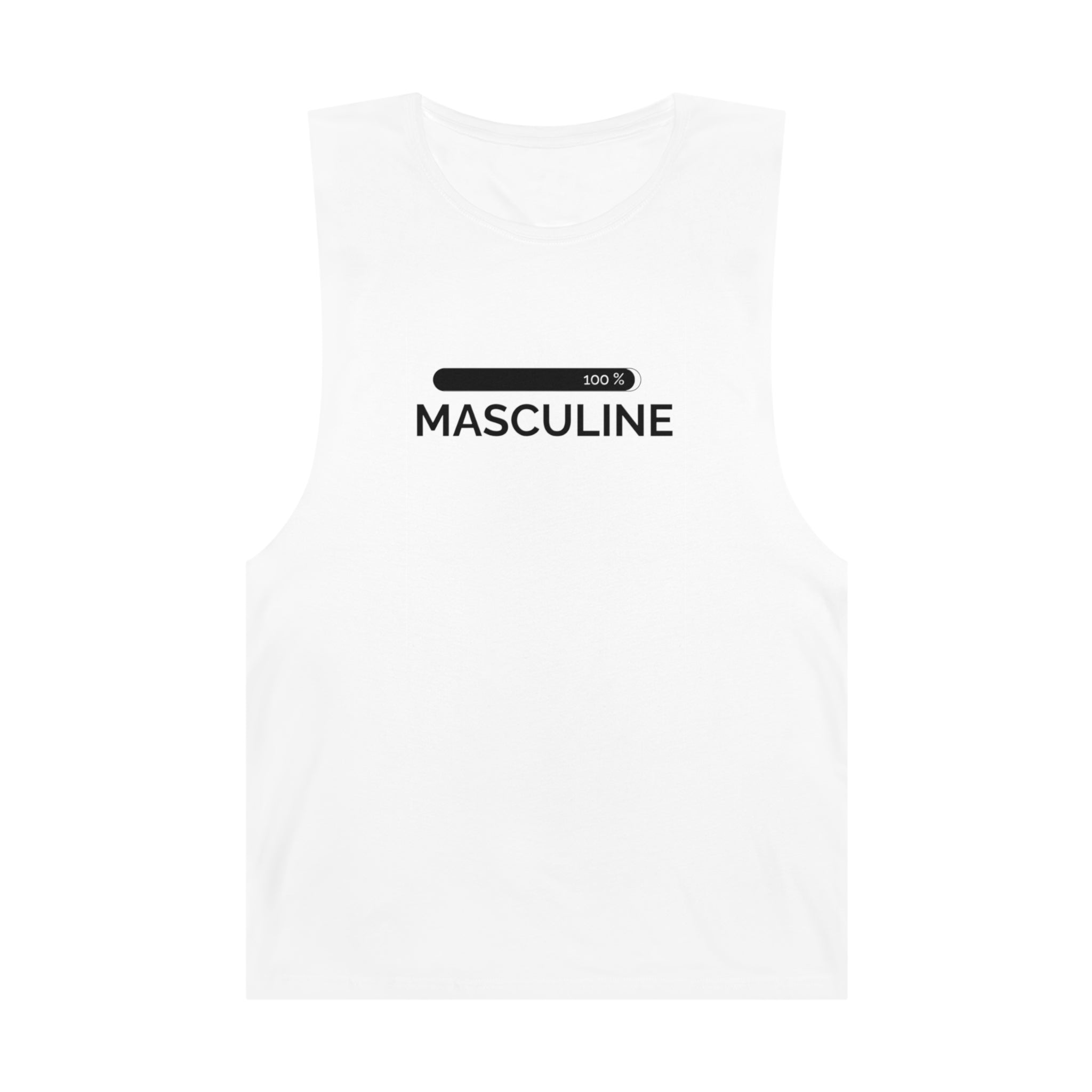 Men's Masculine White Tank