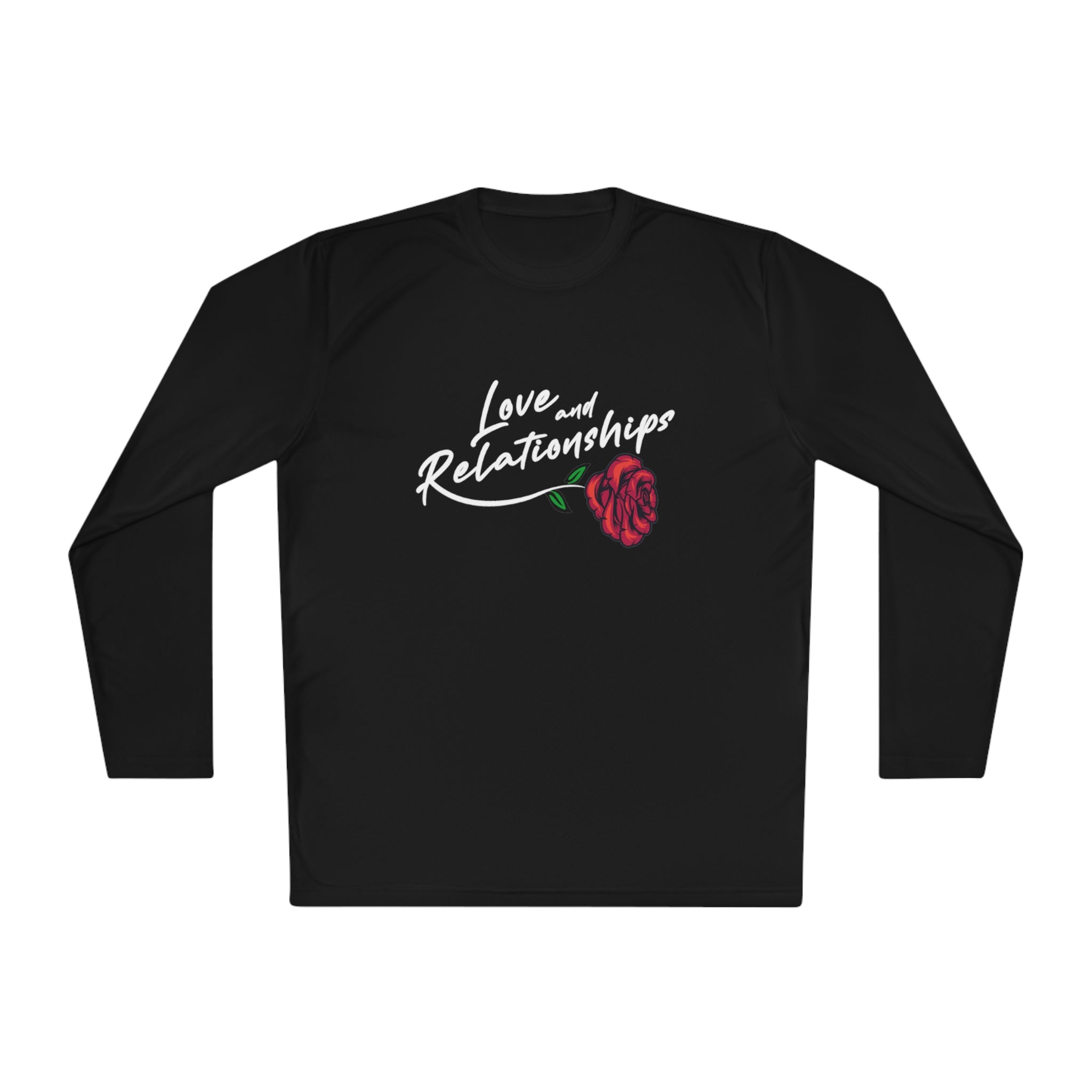 Men's Love & Relationships Black Long Sleeve Tee