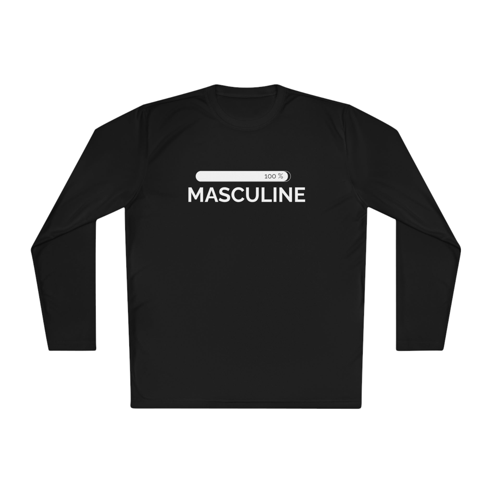 Men's Masculine Black Long Sleeve Tee