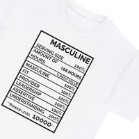 Premium Men's Masculine White T-Shirt