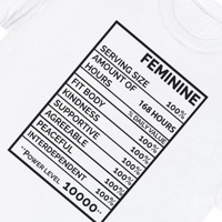 Women's Feminine White T-Shirt