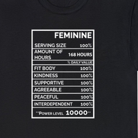 Women's Feminine Black T-Shirt