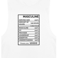 Premium Men's Masculine White Tank