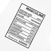 Premium Men's Masculine White Tank