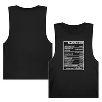 Premium Men's Masculine Black Tank Top