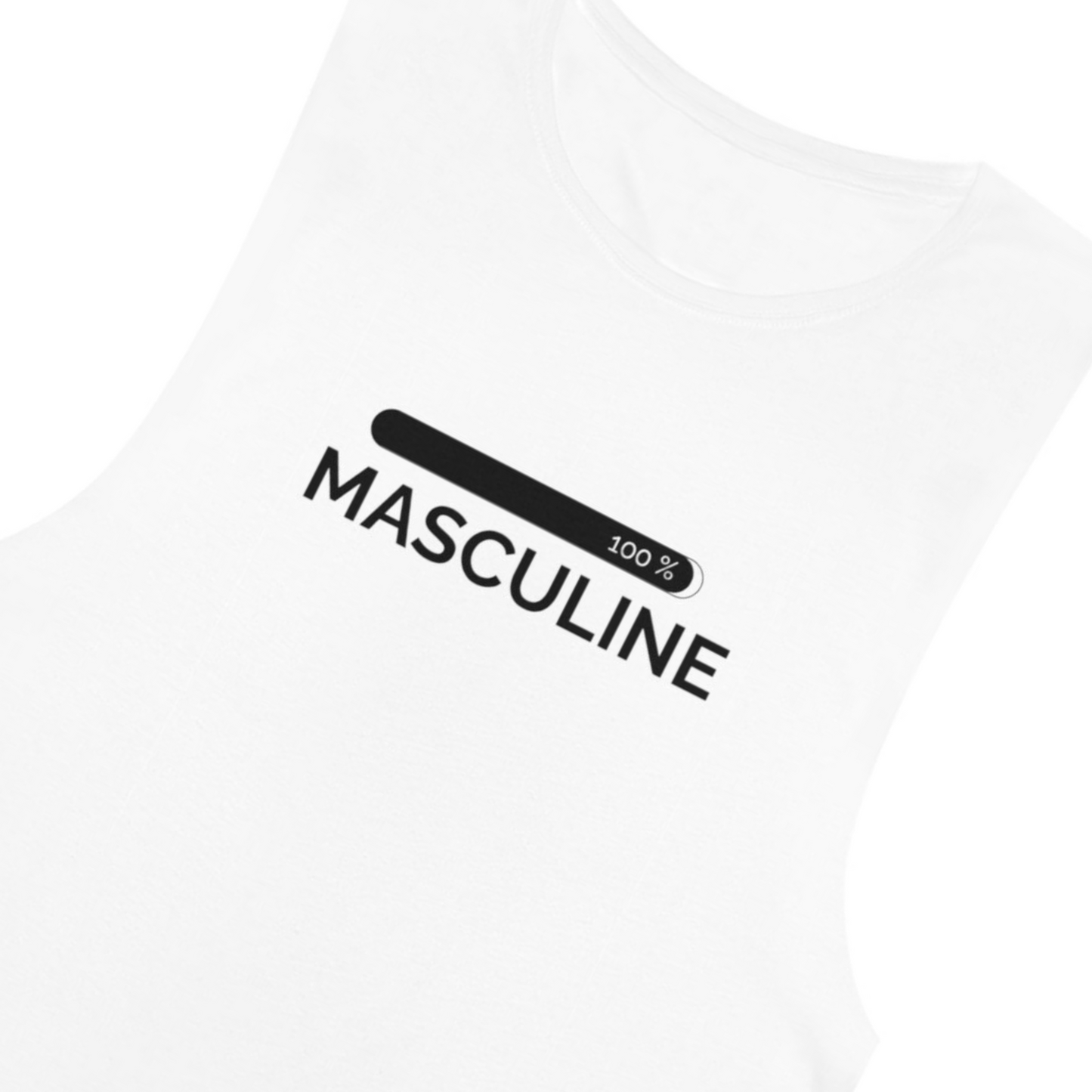 Men's Masculine White Tank