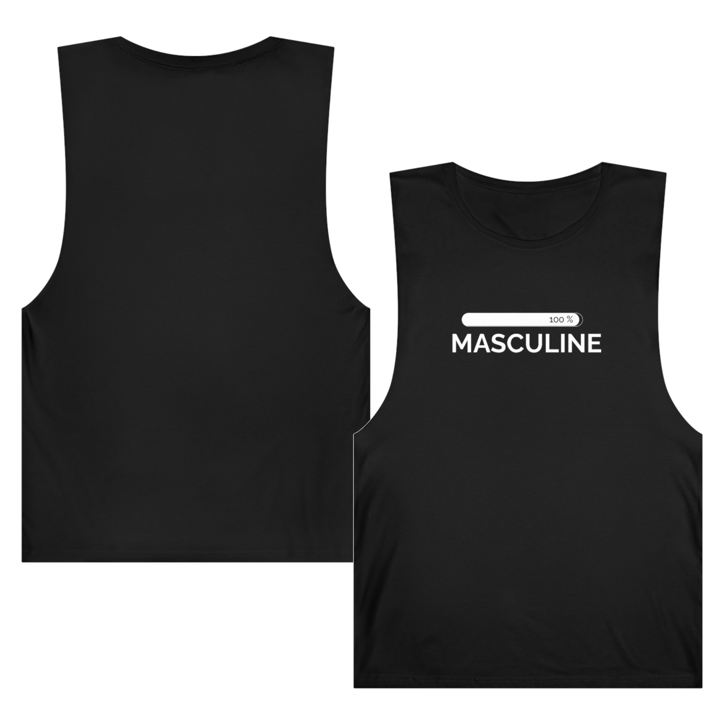 Men's Masculine Black Tank