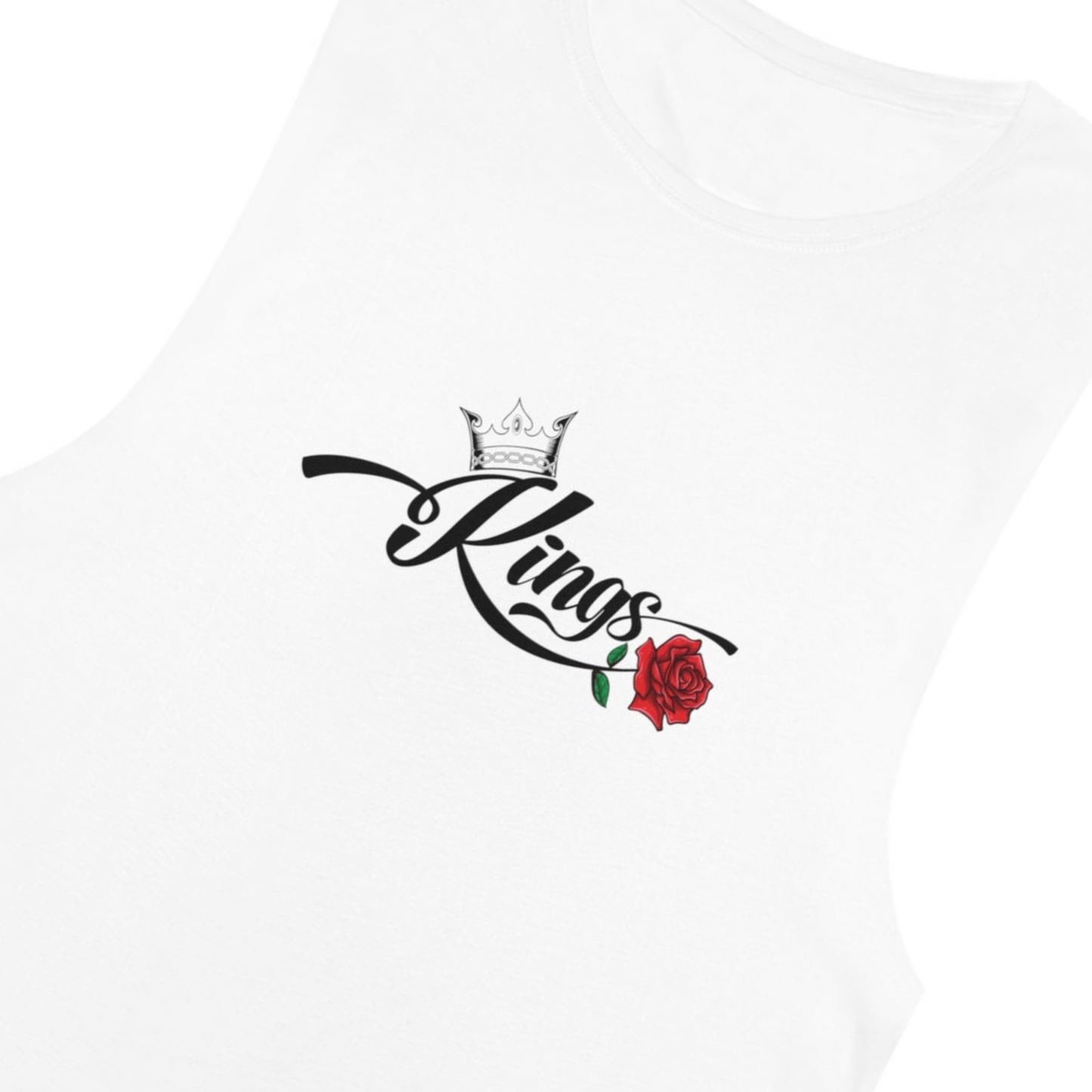 Men's King White Tank