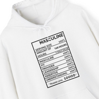 Premium Men's Masculine White Hoodie