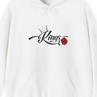 Men's King White Hoddie