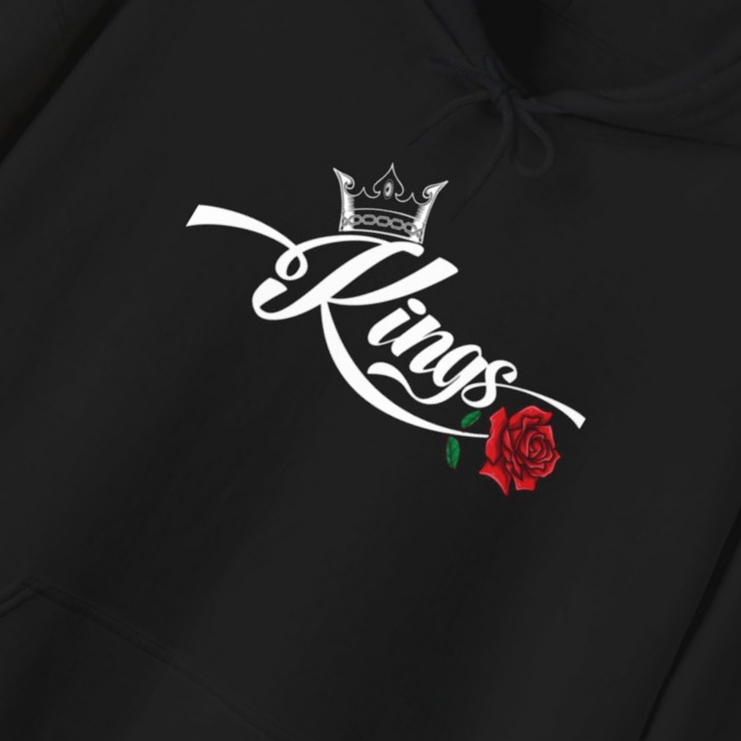 Men's King Black Hoddie