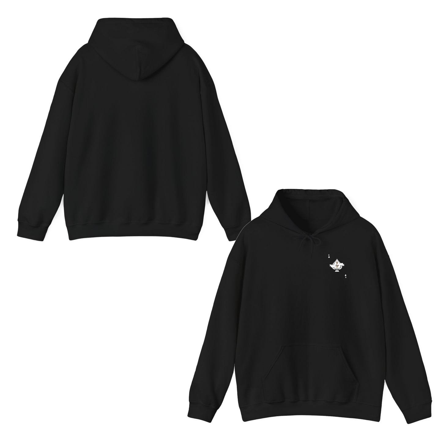 Men's Ace King Black Hoodie