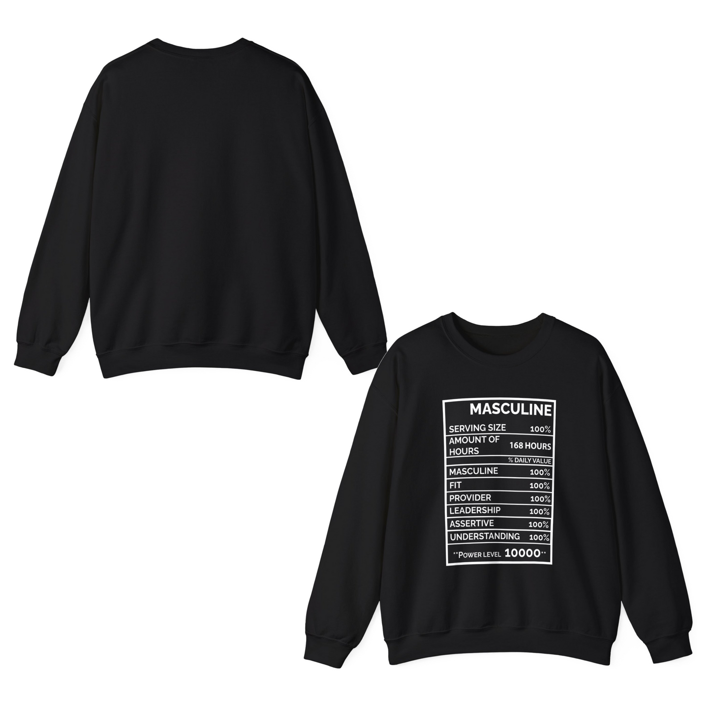 Premium Men's Masquline Black Sweatshirt