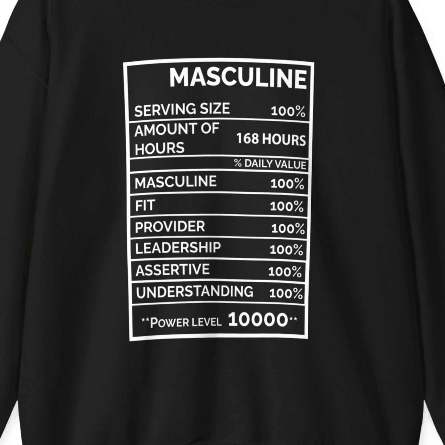 Premium Men's Masquline Black Sweatshirt