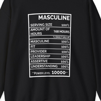 Premium Men's Masquline Black Sweatshirt