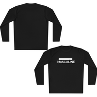 Men's Masculine Black Long Sleeve Tee