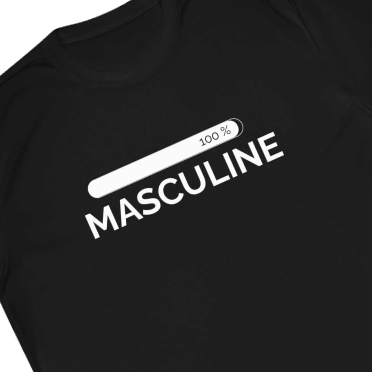 Men's Masculine Black Long Sleeve Tee