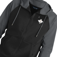 Men's Ace King Black Full-Zip Hooded Jacket