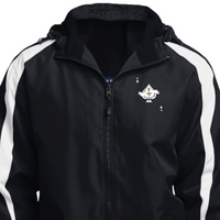 Men's Ace King Black & White Hooded Jacket