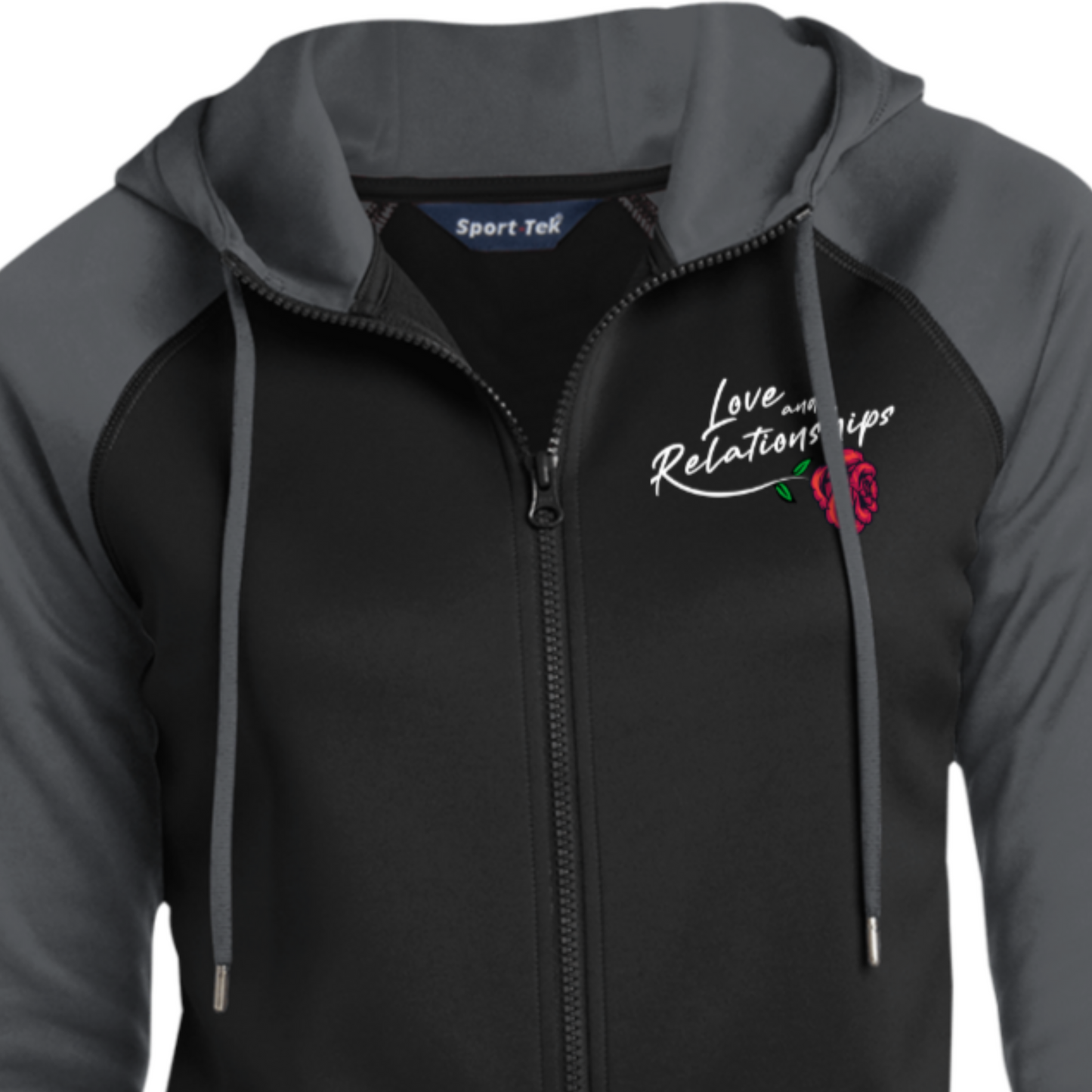 Love & Relationships Black Full-Zip Hooded Jacket