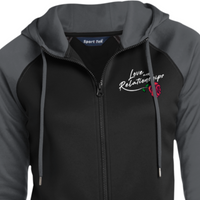 Love & Relationships Black Full-Zip Hooded Jacket