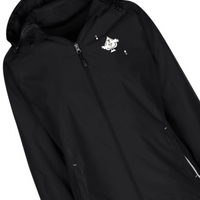 Woman's Ace King Black Hooded Windbreaker