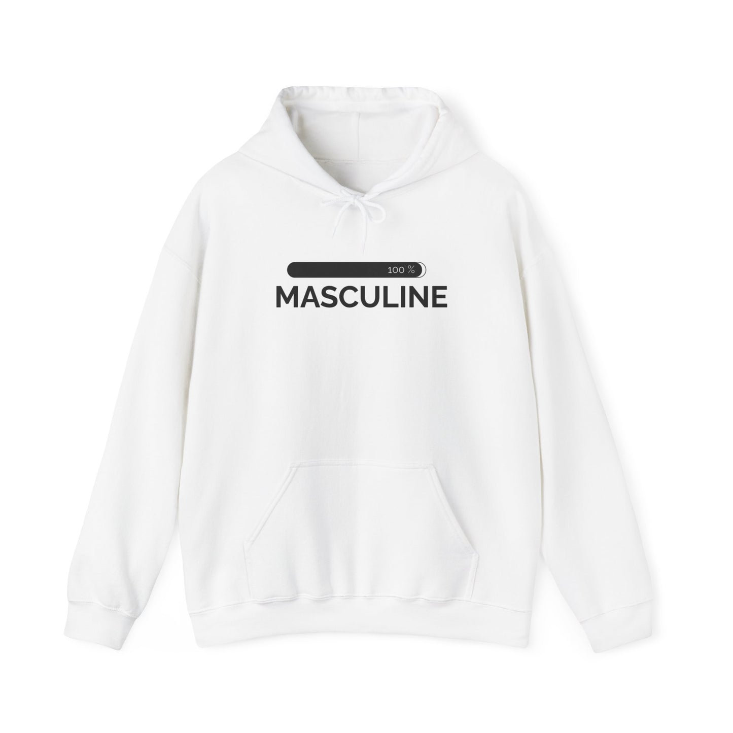 Men's Masculine White Hoodie