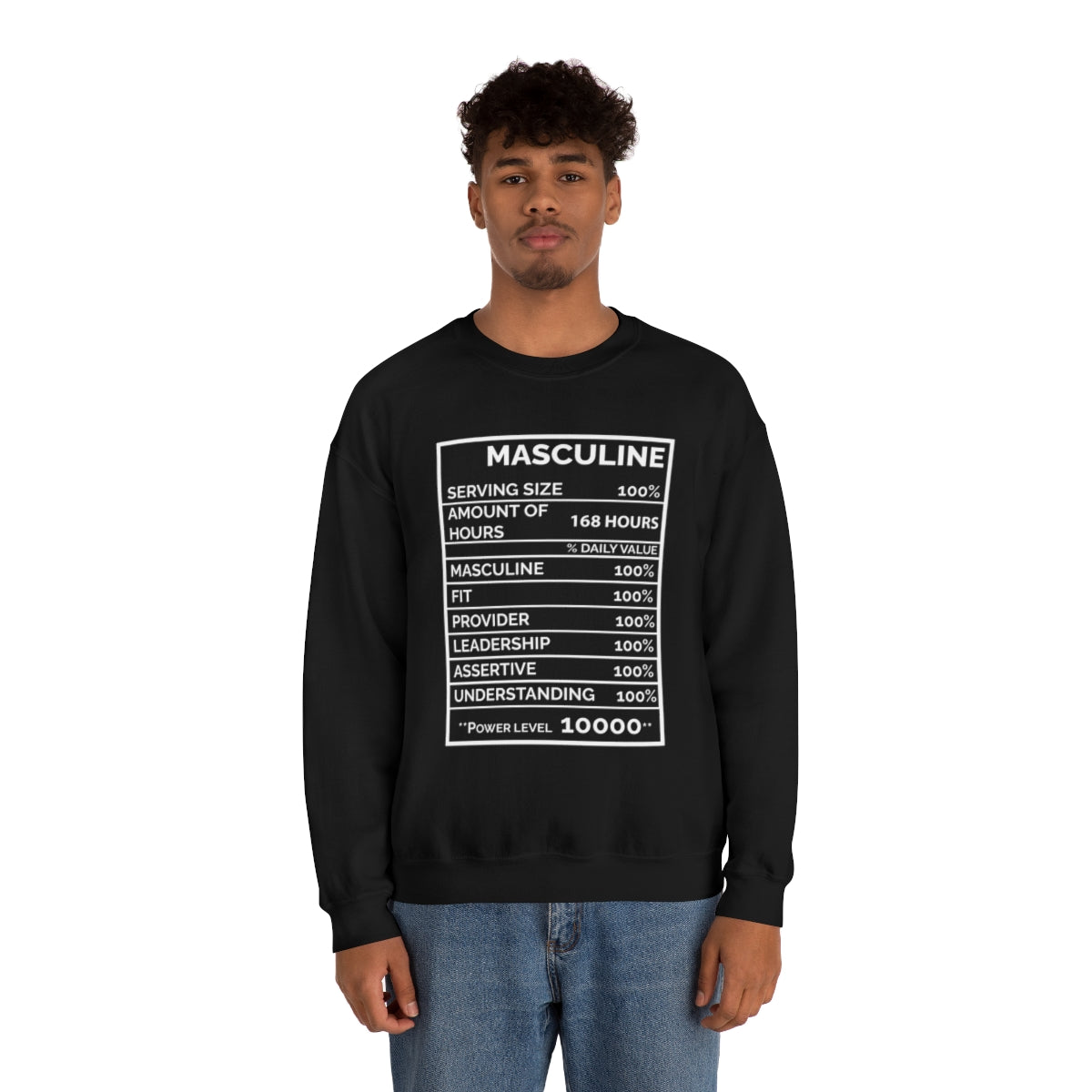 Premium Men's Masquline Black Sweatshirt