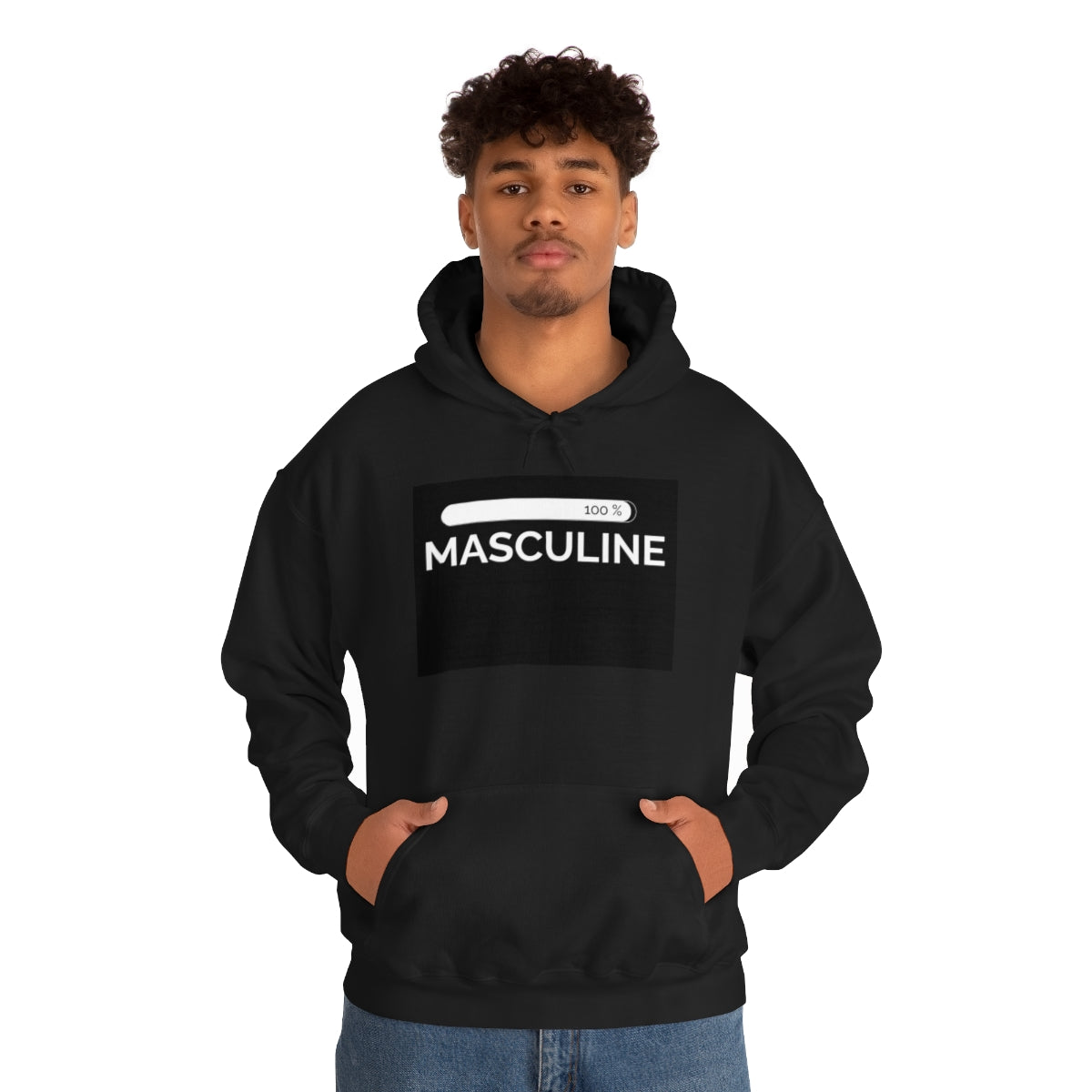 Men's Masculine Black Hoodie