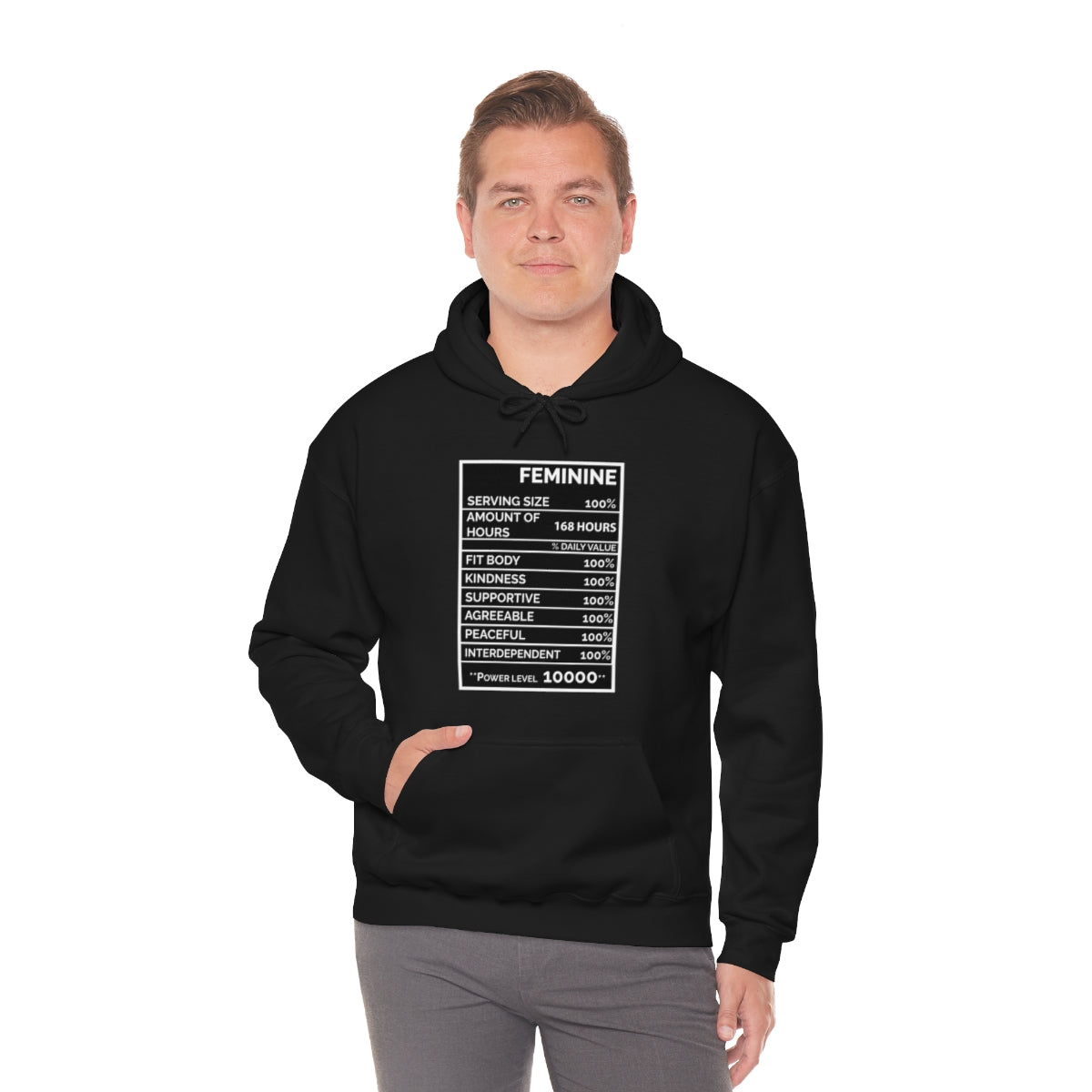 Premium Men's Masculine Black Hoodie