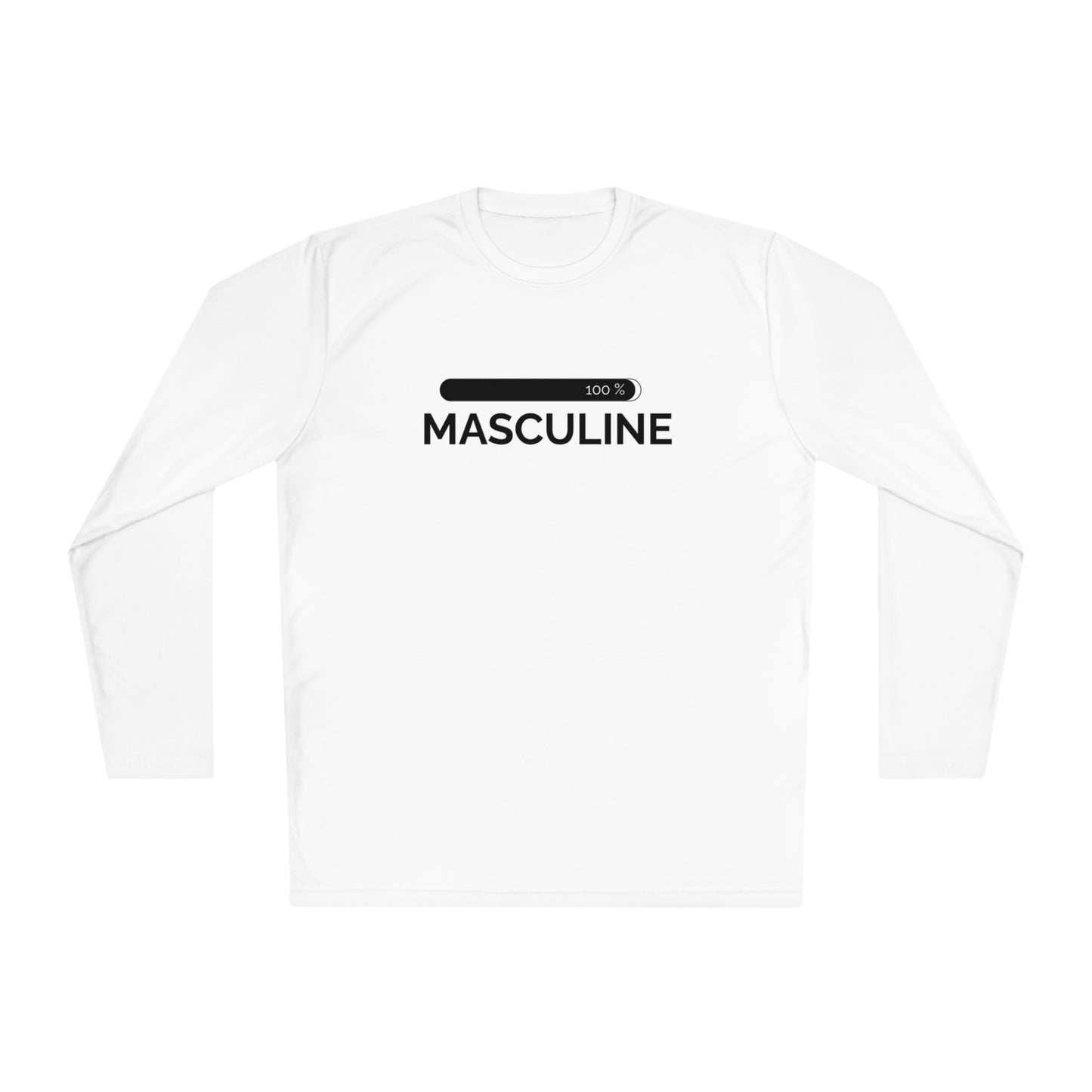 Men's Masculine White Long Sleeve Tee