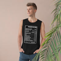 Premium Men's Masculine Black Tank Top