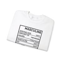 Premium Men's Masquline White Sweatshirt