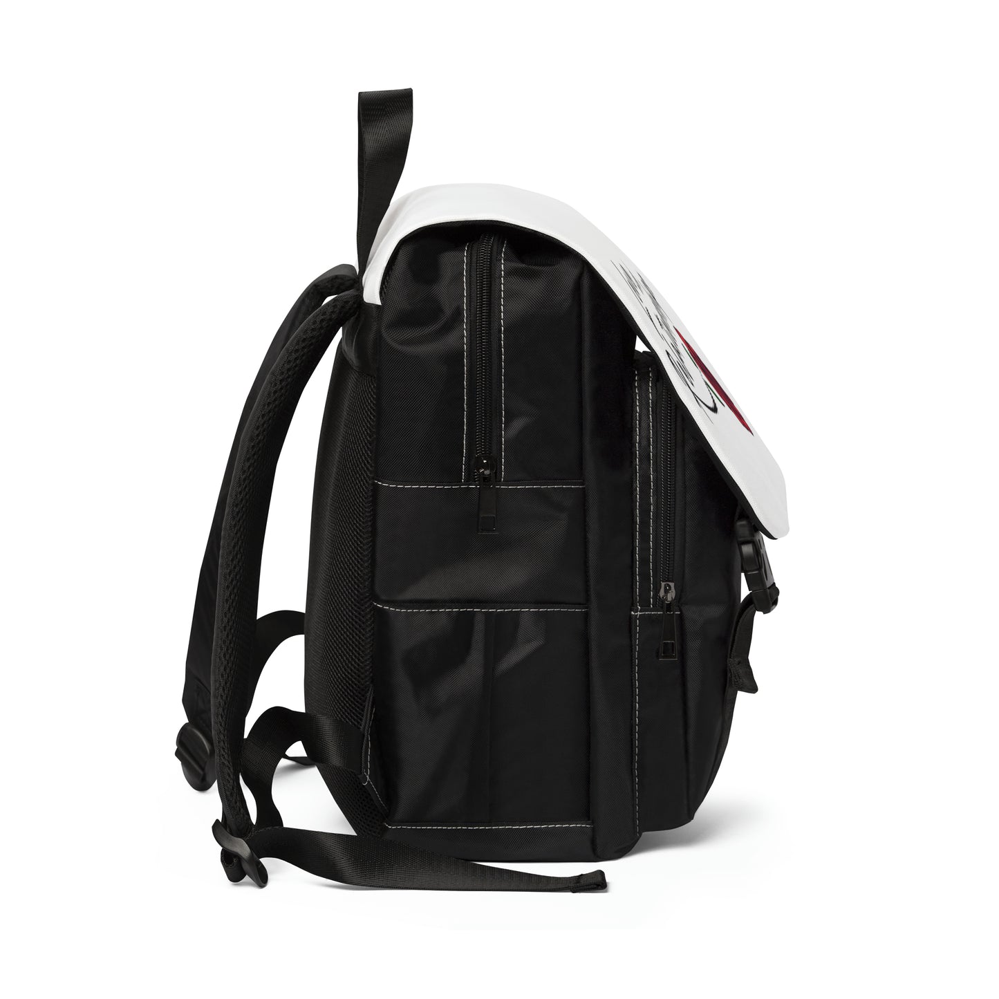 Love & Relationships White Casual Shoulder Backpack