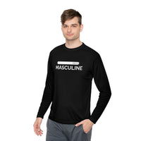 Men's Masculine Black Long Sleeve Tee