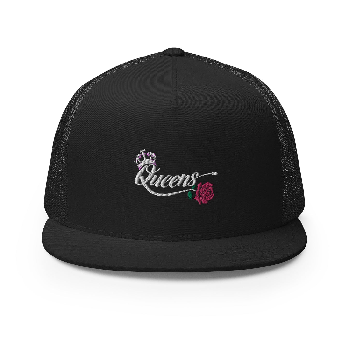 Woman's Queen Black Trucker Cap