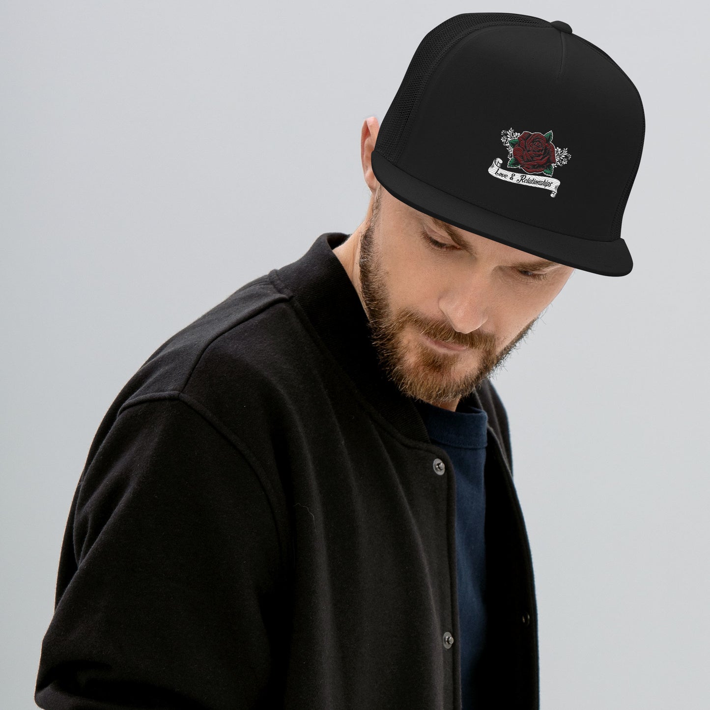 Premium Love & Relationships Black Trucker Cap