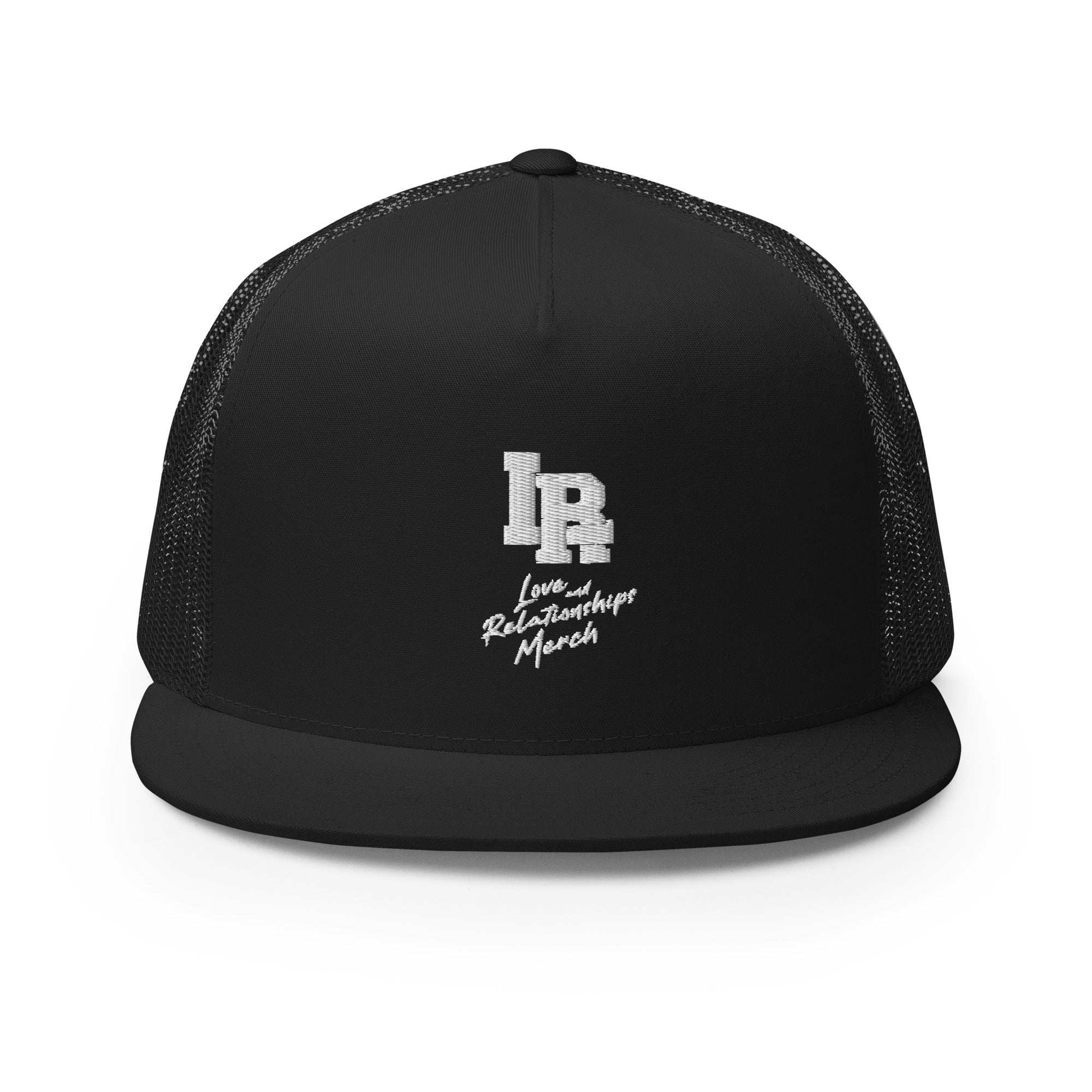 LR Merch Black Trucker Cap