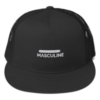 Men's Masculine Black Trucker Cap