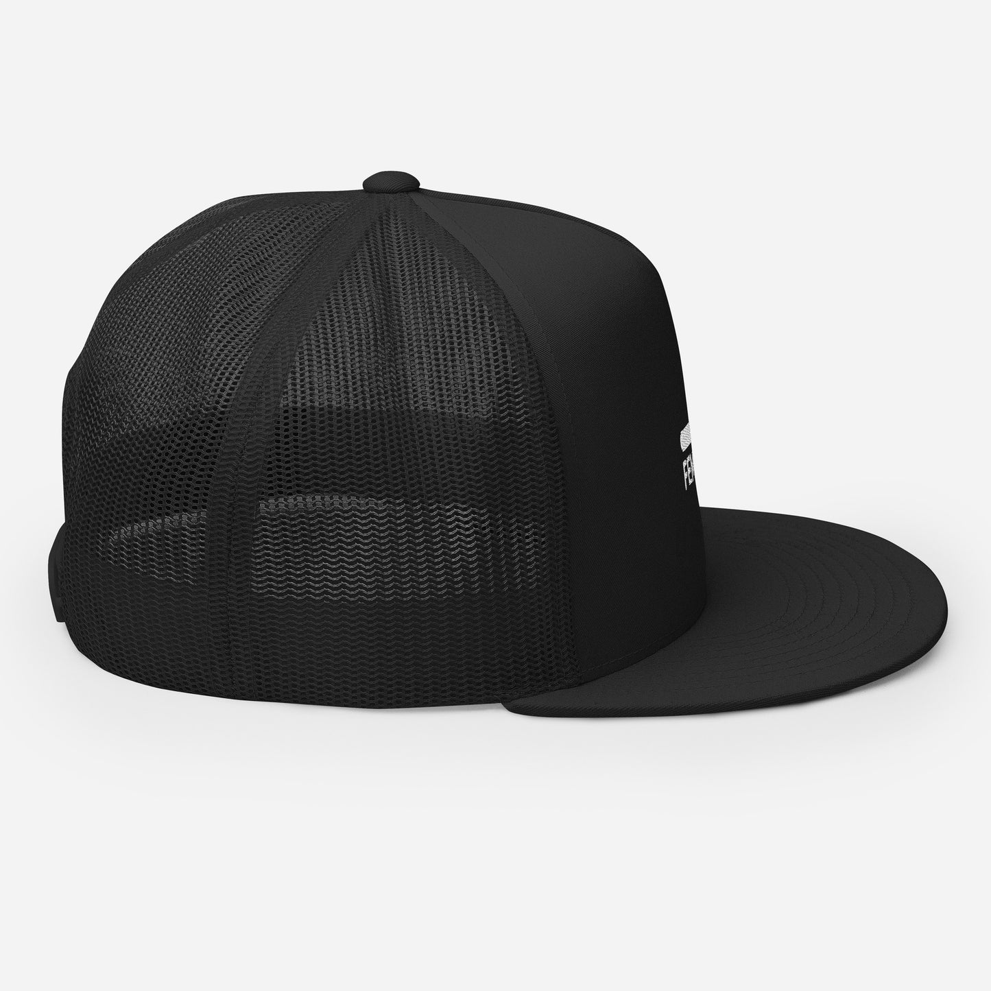 Woman's Feminine Black Trucker Cap