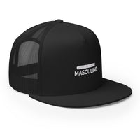 Men's Masculine Black Trucker Cap