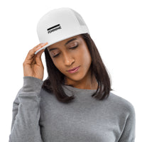 Woman's Feminine White Trucker Cap