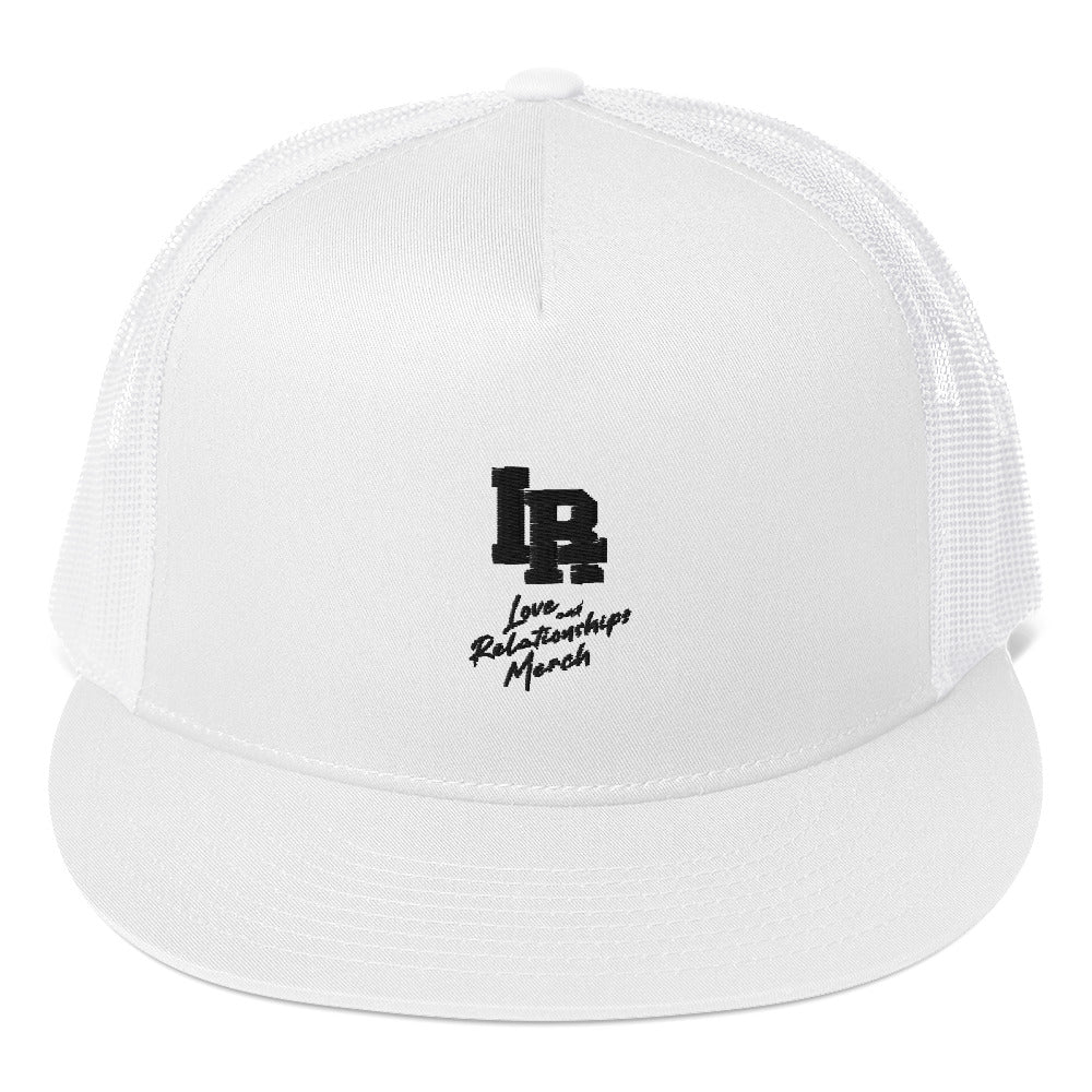 LR Merch White Trucker Cap